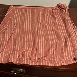 Pink wrap skirt